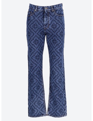 Laser print jeans en linge