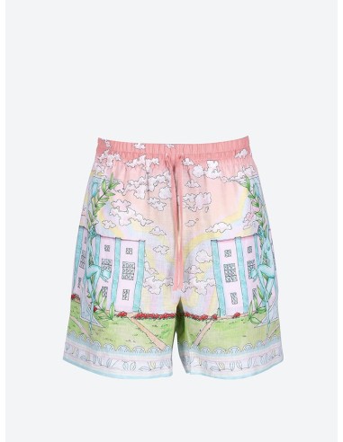 Linen drawstrings shorts shop