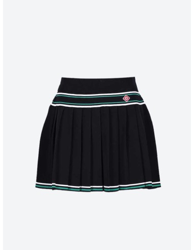 Knit pleated stripe skirt meilleur choix