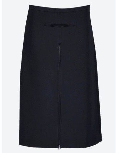 Zipped twill skirt shop