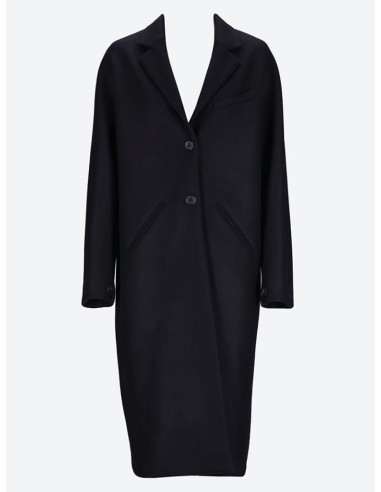 Cocoon wool long coat outlet